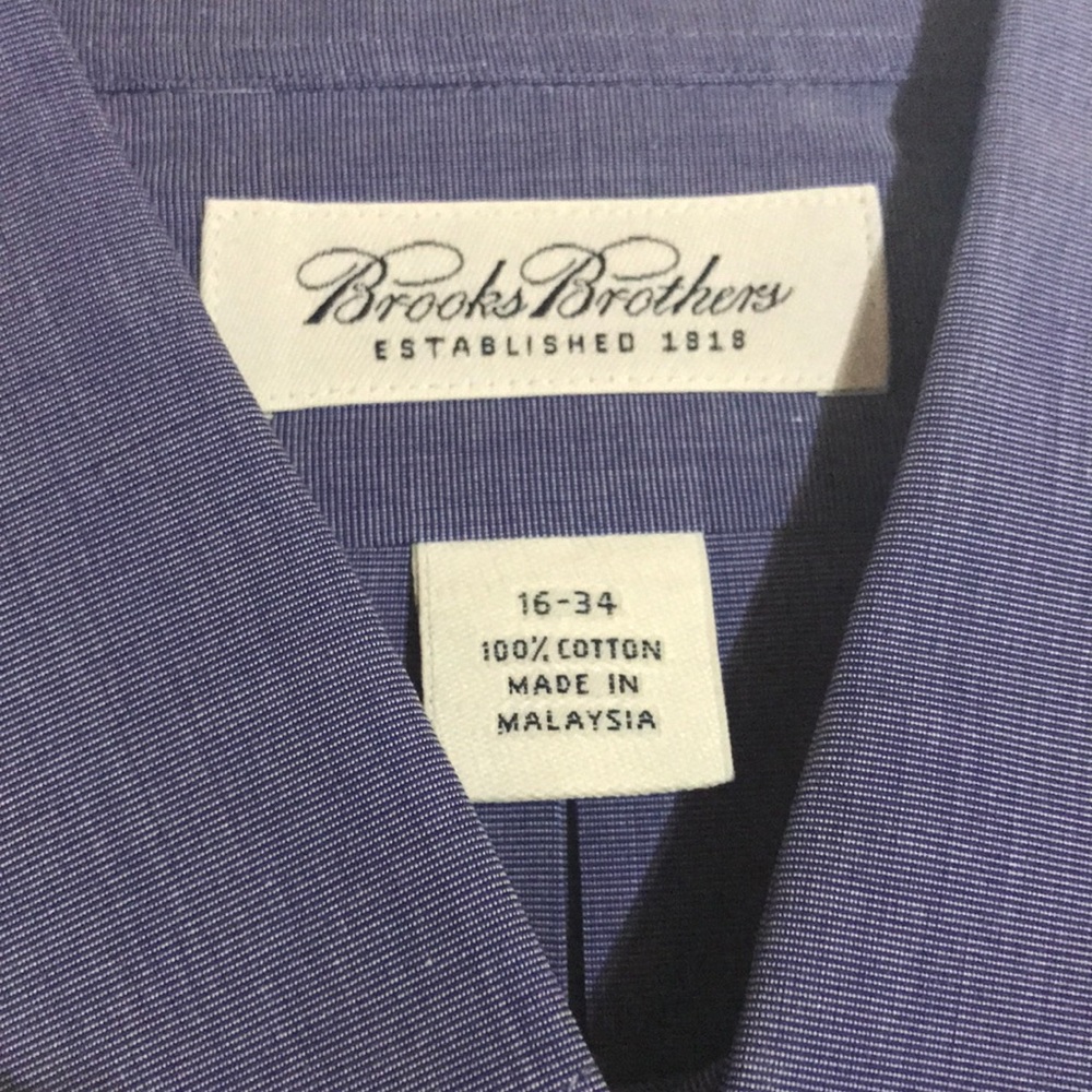 Brooks brothers blue long sleeve shirt